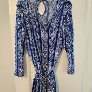 UEC 41 Hawthorn Aztec Print Romper with Belt and Pockets